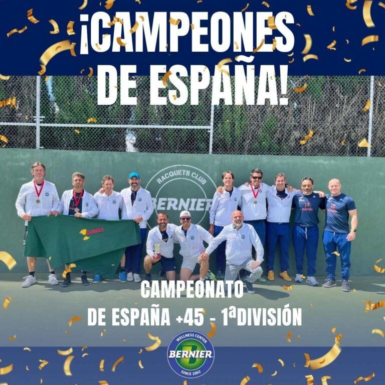 Club Bernier, Campeón de España de Tenis 1ª División