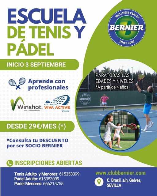 escuela de tenis y pádel